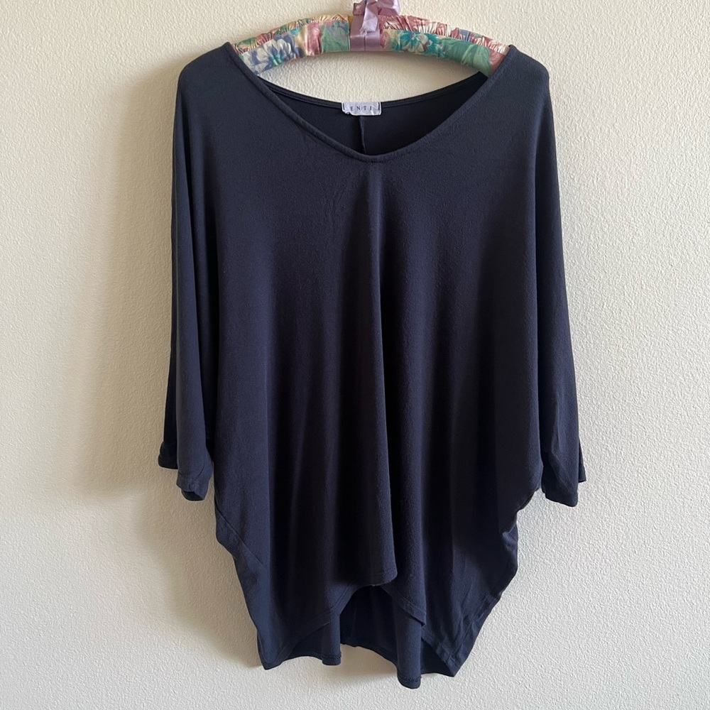 ENTI Elegant Dark Gray Women's Top